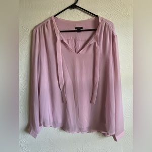 Ann taylor pink blouse